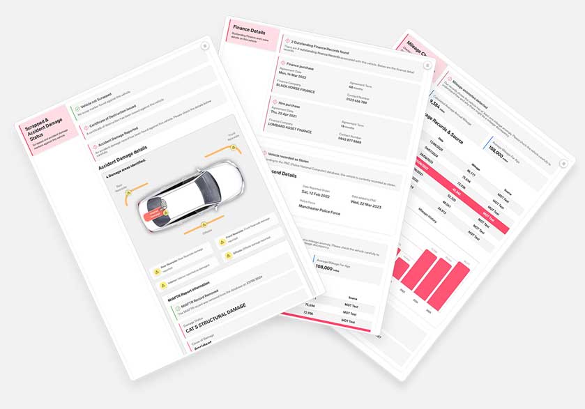 VDI Check Report - Mileage & Valuation